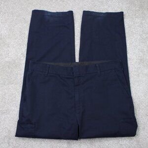 Fed Ex Stan Herman Pants Mens 38x32 Blue Reflective Cargo Work VF Imagewear